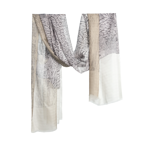 Long silk scarves